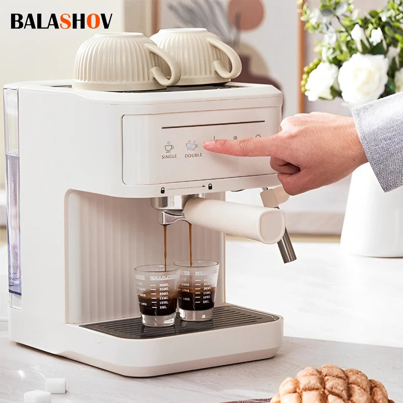 Elektrický italský kávovar 20 barů profesionální espresso kávovar automatický poloautomatický espresso cappuccino horká voda