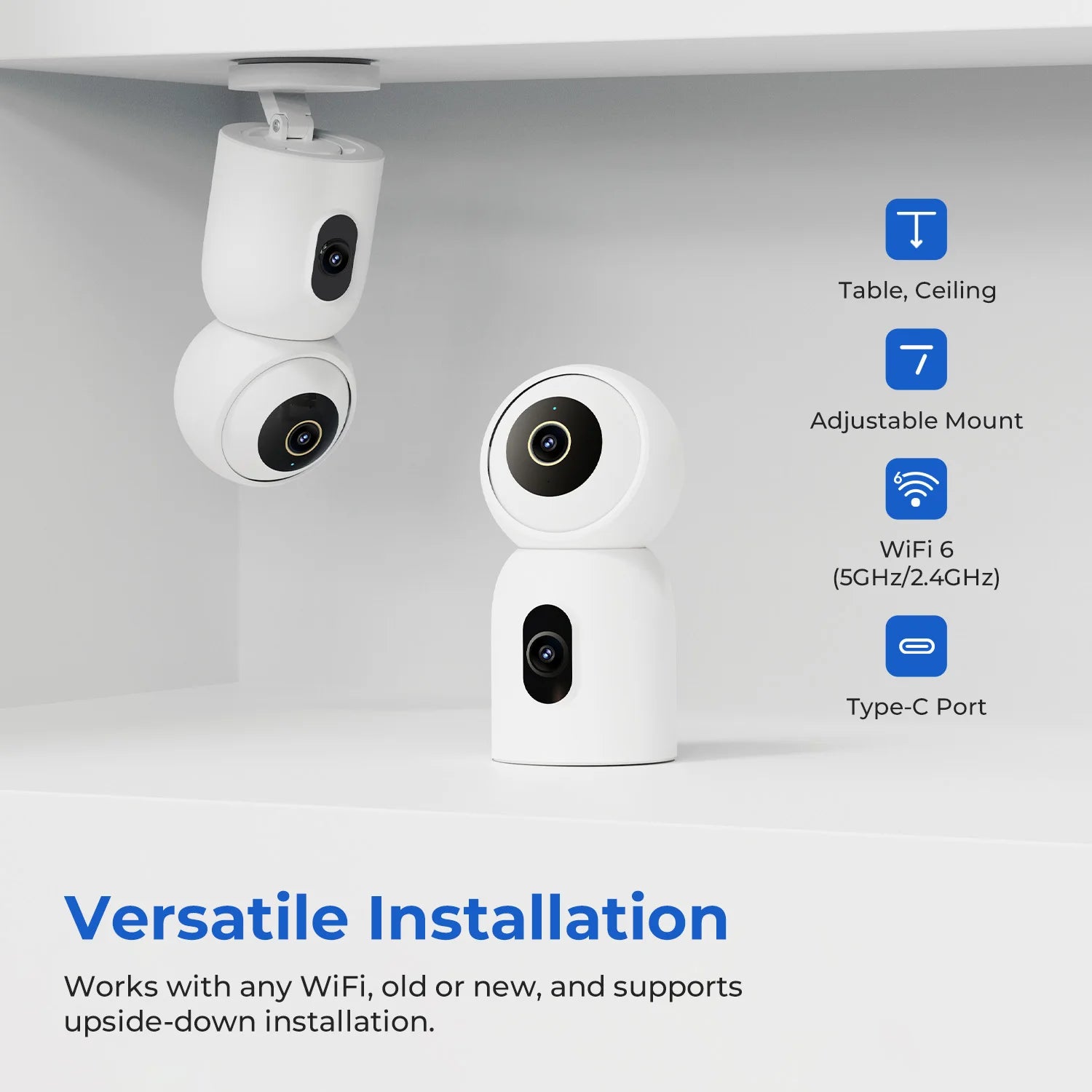 IMILAB C30 Dual 3K Baby Monitor with AI Tracking and Color Night Vision