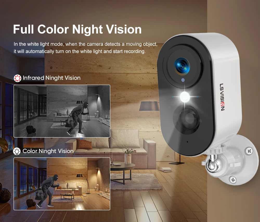 Telecamera di Sicurezza PTZ Wireless 4G 4MP con Batteria per Esterni CCTV