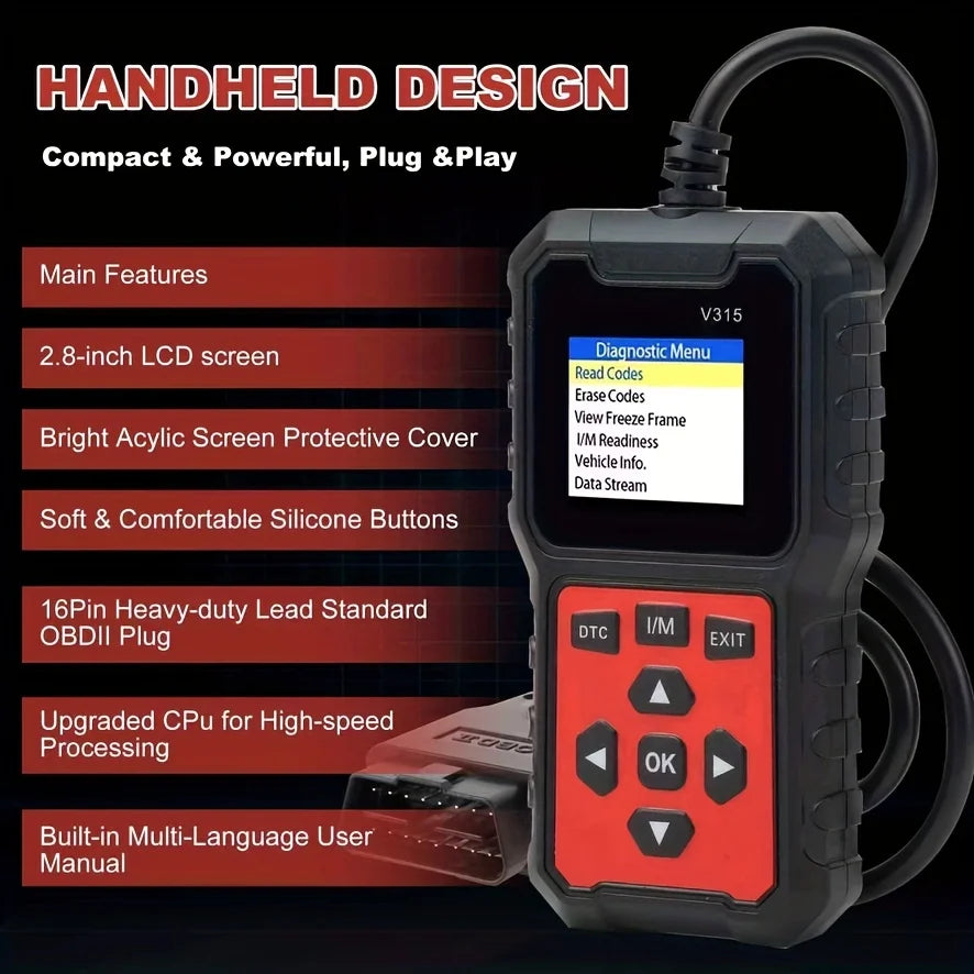 V315 OBD-II/EOBD Handheld Engine Fault Code Reader