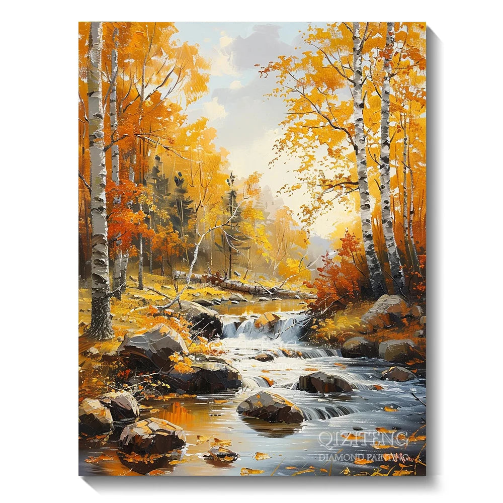 5D Forest Landscape Diamond Painting Kit