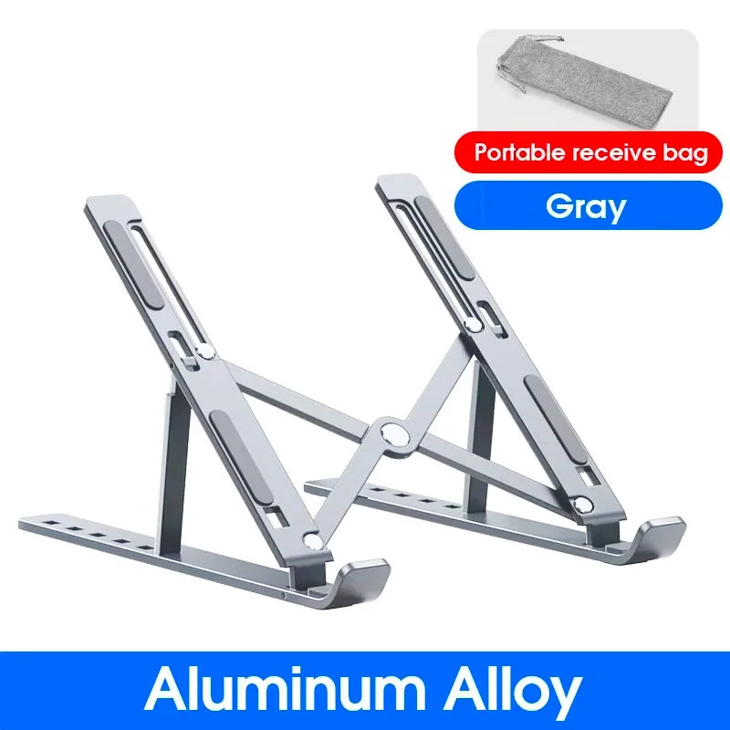 Supporto per laptop in alluminio pieghevole regolabile