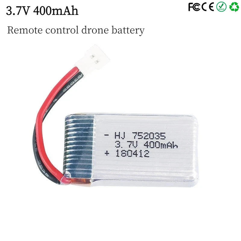 3.7 V 400 mAh RC-batteri och laddare - alternativ
