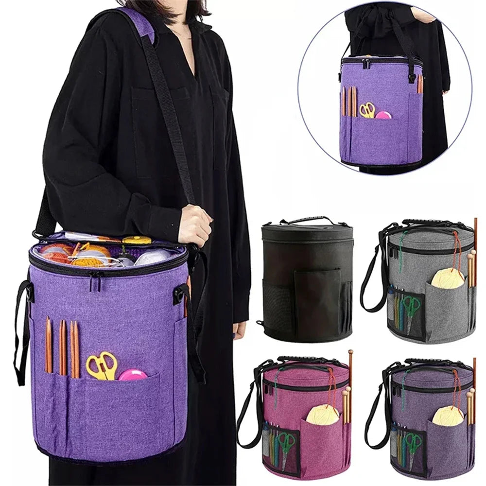 Yarn and Knitting Tool Storage Bag