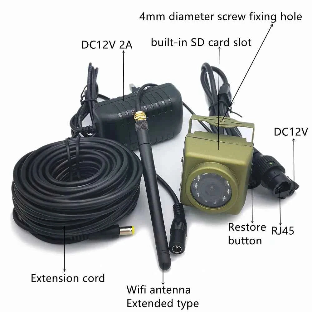 5MP Outdoor Bird Box WiFi Camera Kit with Night Vision