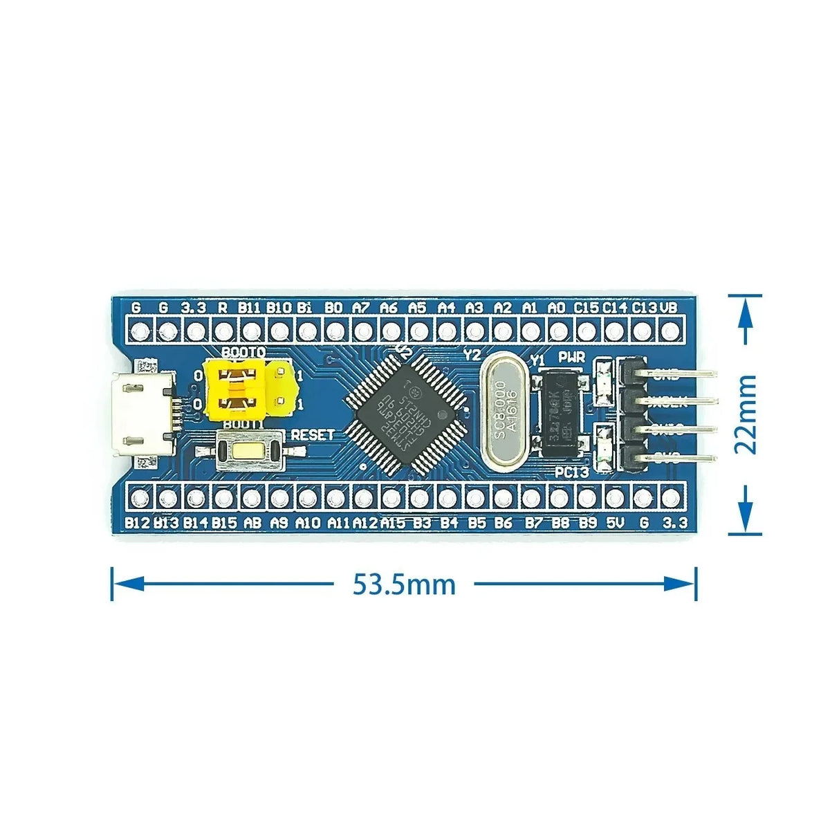 Vývojové dosky STM32F103C8T6, viac kusov