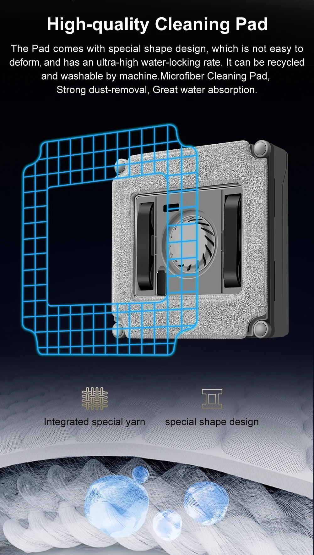 Robot Window Cleaner ABIR WD8 con Doppia Nebulizzazione e Navigazione Intelligente