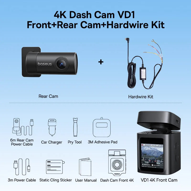 4K UHD kamera do auta se senzorem Sony, WiFi 6 a GPS záznamem