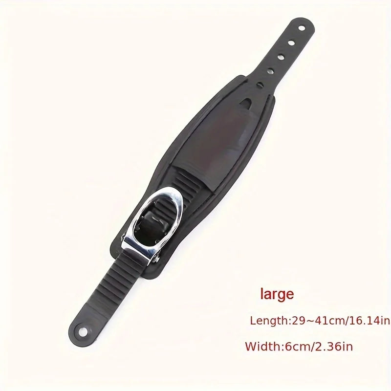 Adjustable Ski Strap with Ratchet and Ladder Buckle