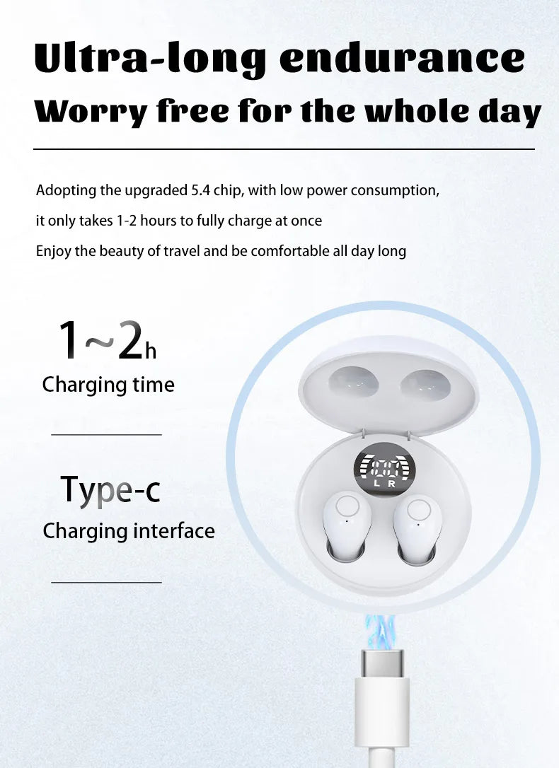 Ultra Small Invisible Wireless Bluetooth Earbuds