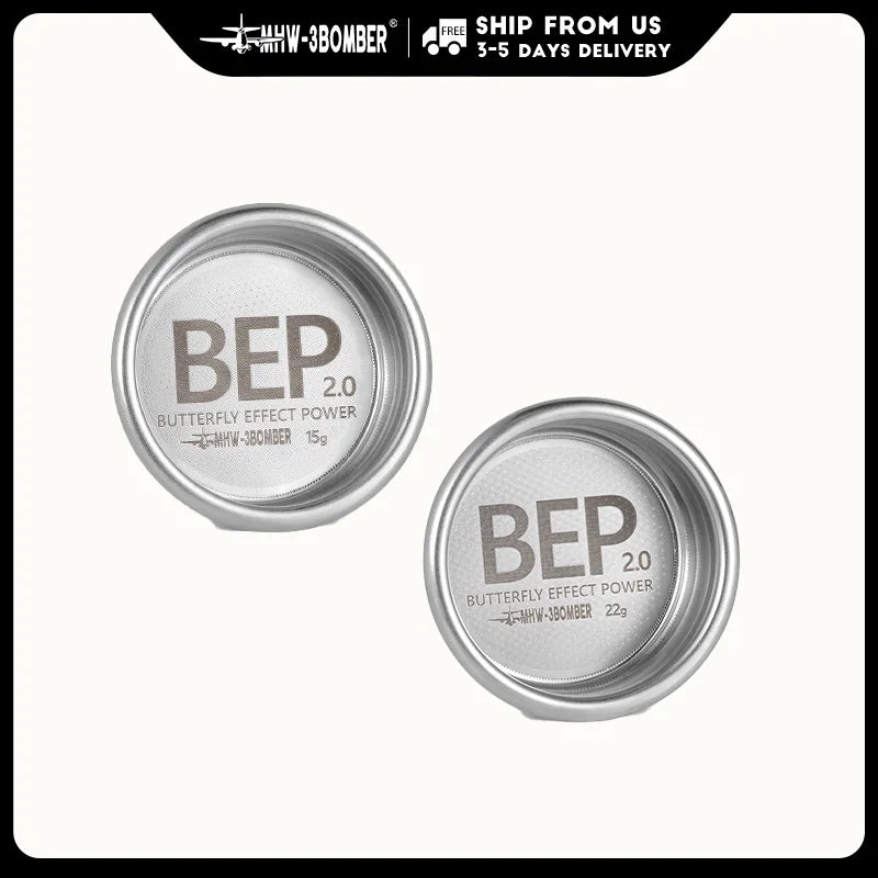 Espresso Filter Basket 15g Double-Layer Stainless Steel