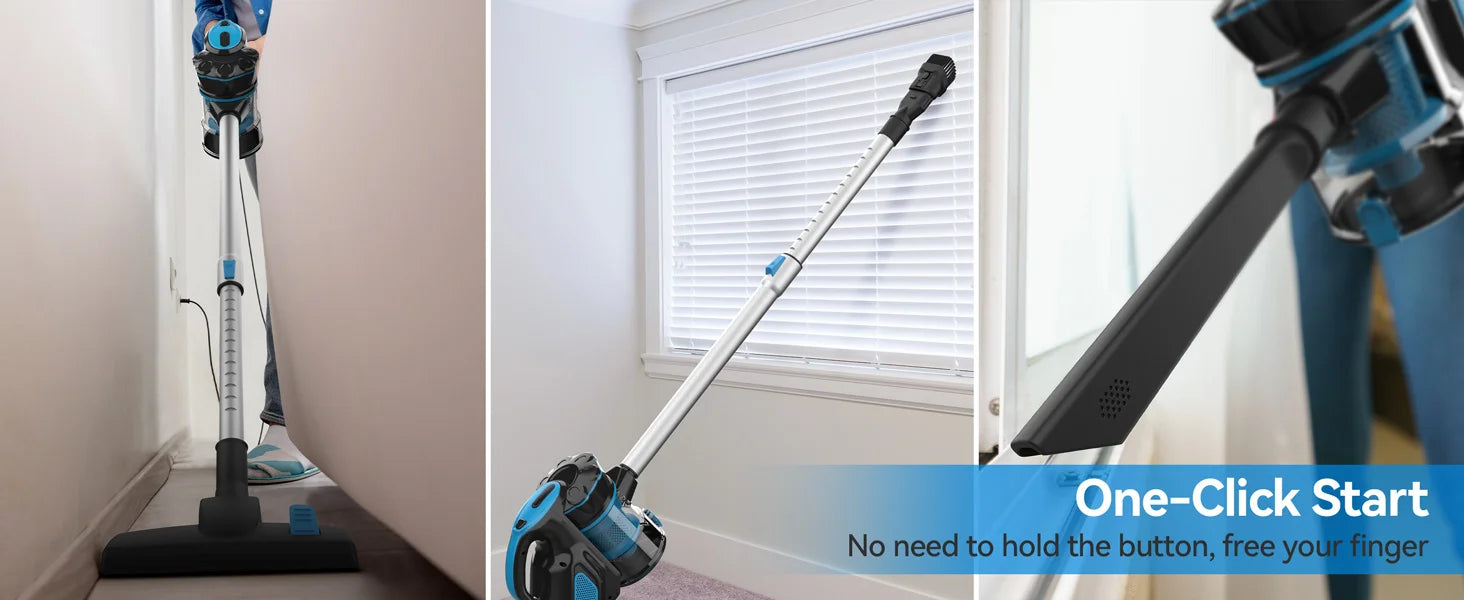 INSE I5 Corded Stick Vacuum 600W 18Kpa Lightweight 2-in-1 Cleaner