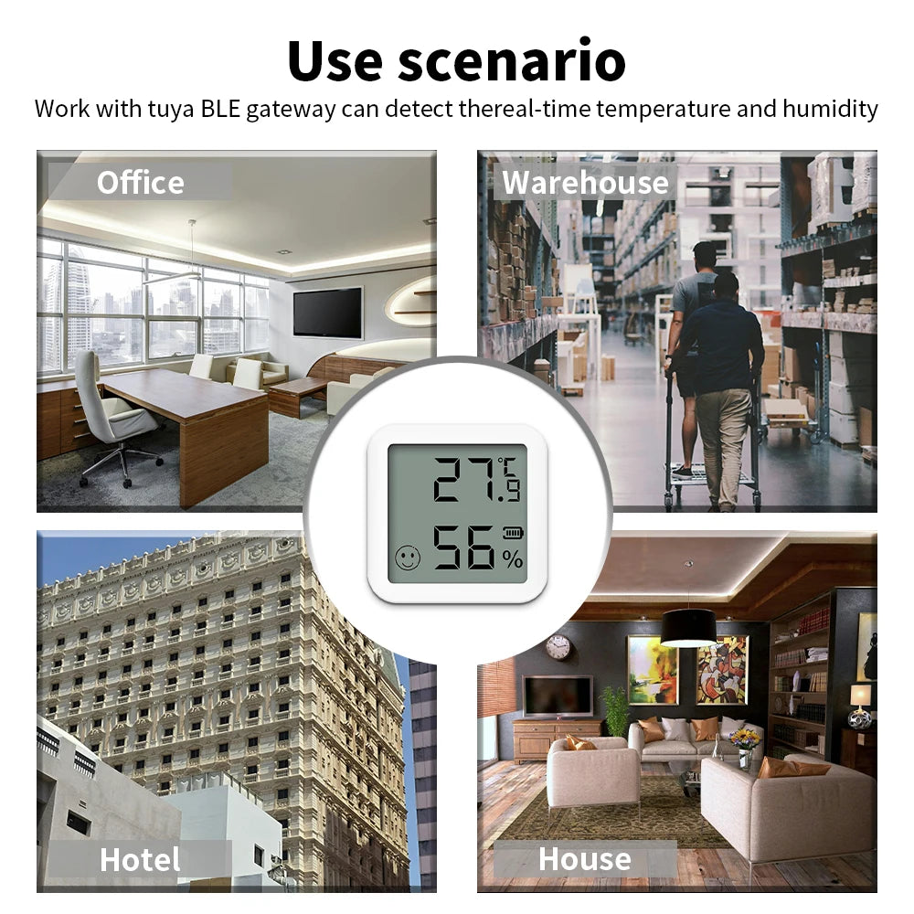 Bluetooth 5.2 Temperature and Humidity Sensor with LCD