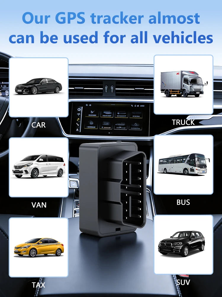 4G mini OBD II GPS auto tracker zabudovaná batéria 16PIN rozhranie zariadenie pre auto vozidlo s online sledovaním APP