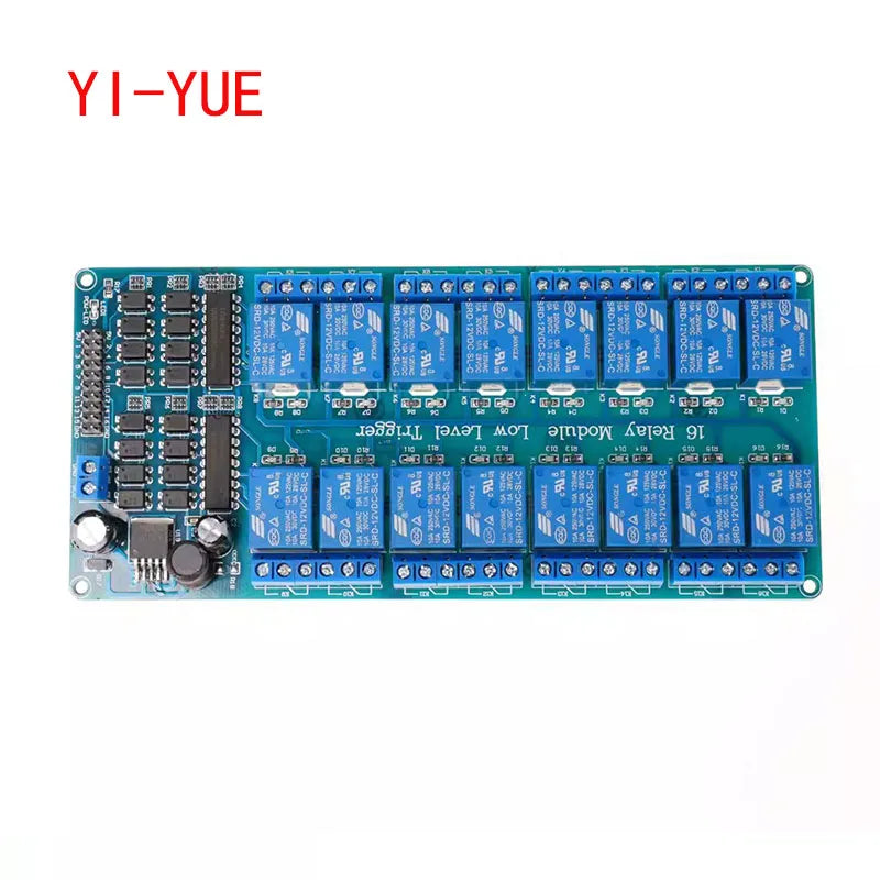 16-Channel Relay Module with Optocoupler for Arduino and PLC