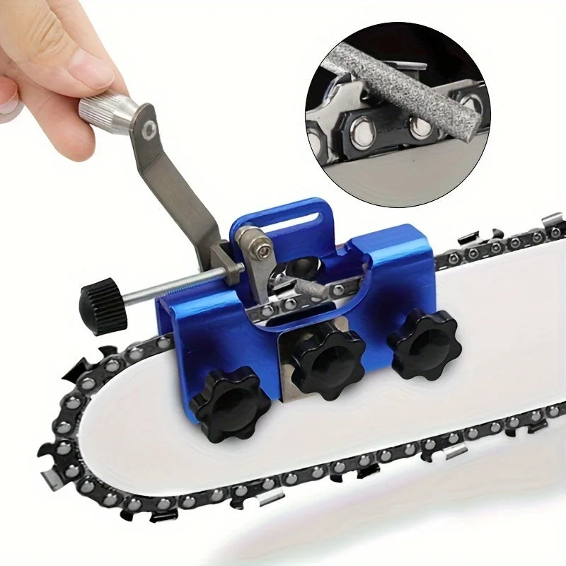 Portable Chain Saw Sharpeners Chainsaw Chain Sharpening Kit Woodworking with Grinding Stones Electric Chainsaw Grinder Tool