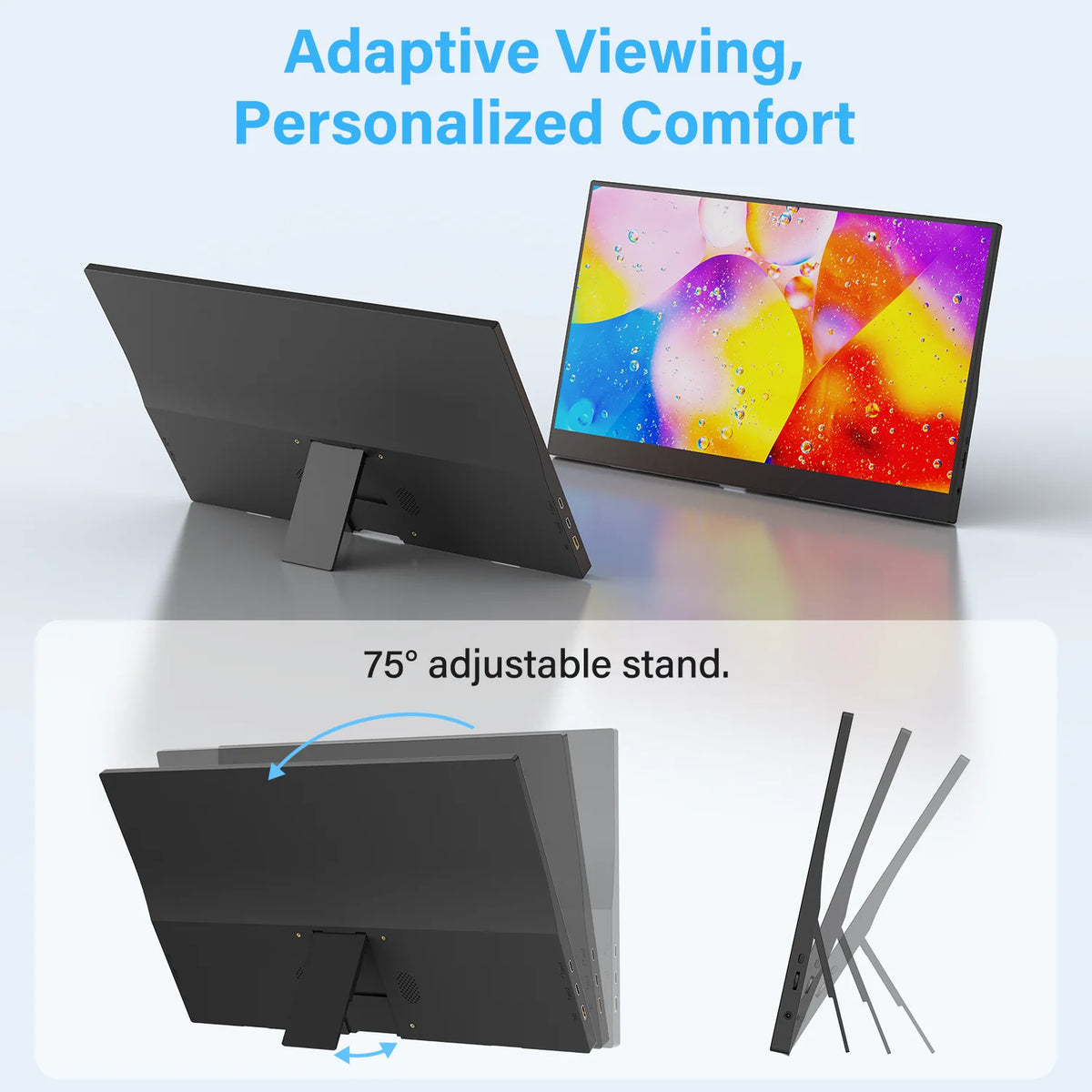 15.6 Inch Portable Monitor 1080P IPS with Speakers