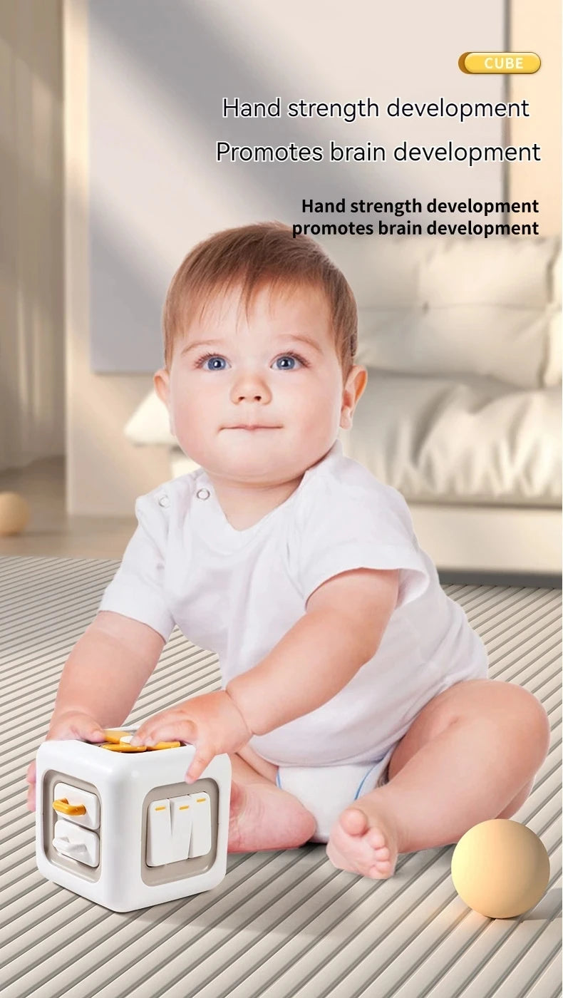 Montessori Magic Cube Šesťstranná aktivity krabica pre skoré učenie