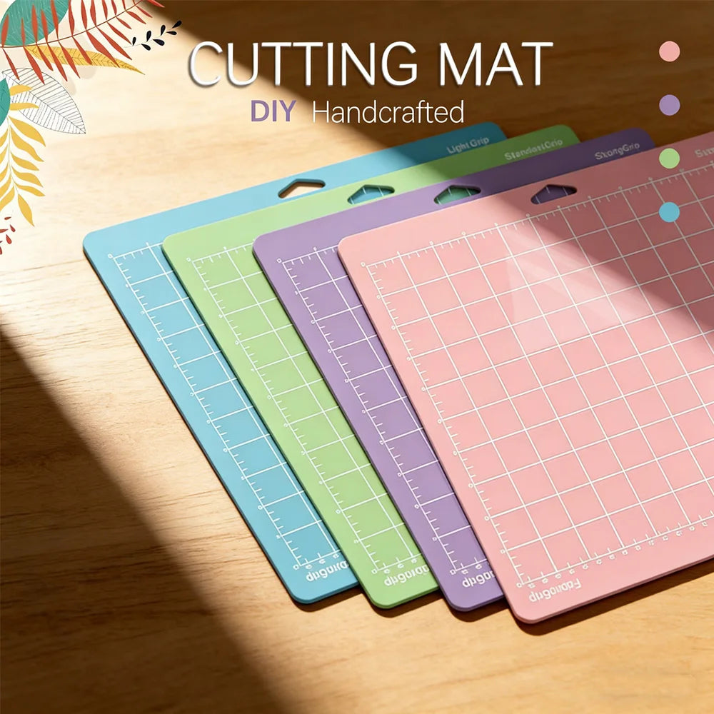 12-Inch Craft Cutting Mats, Grip Assortment Options