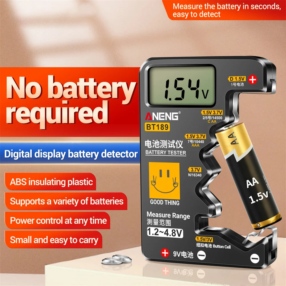 BT189 LCD Battery Voltage Tester
