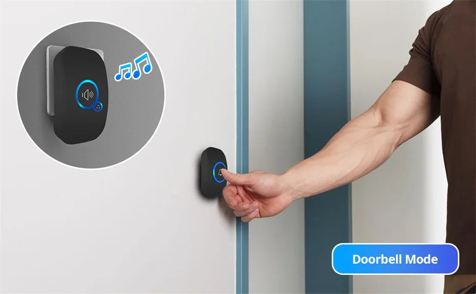Wireless Doorbell with 32 Ringtones and 4 Volume Levels