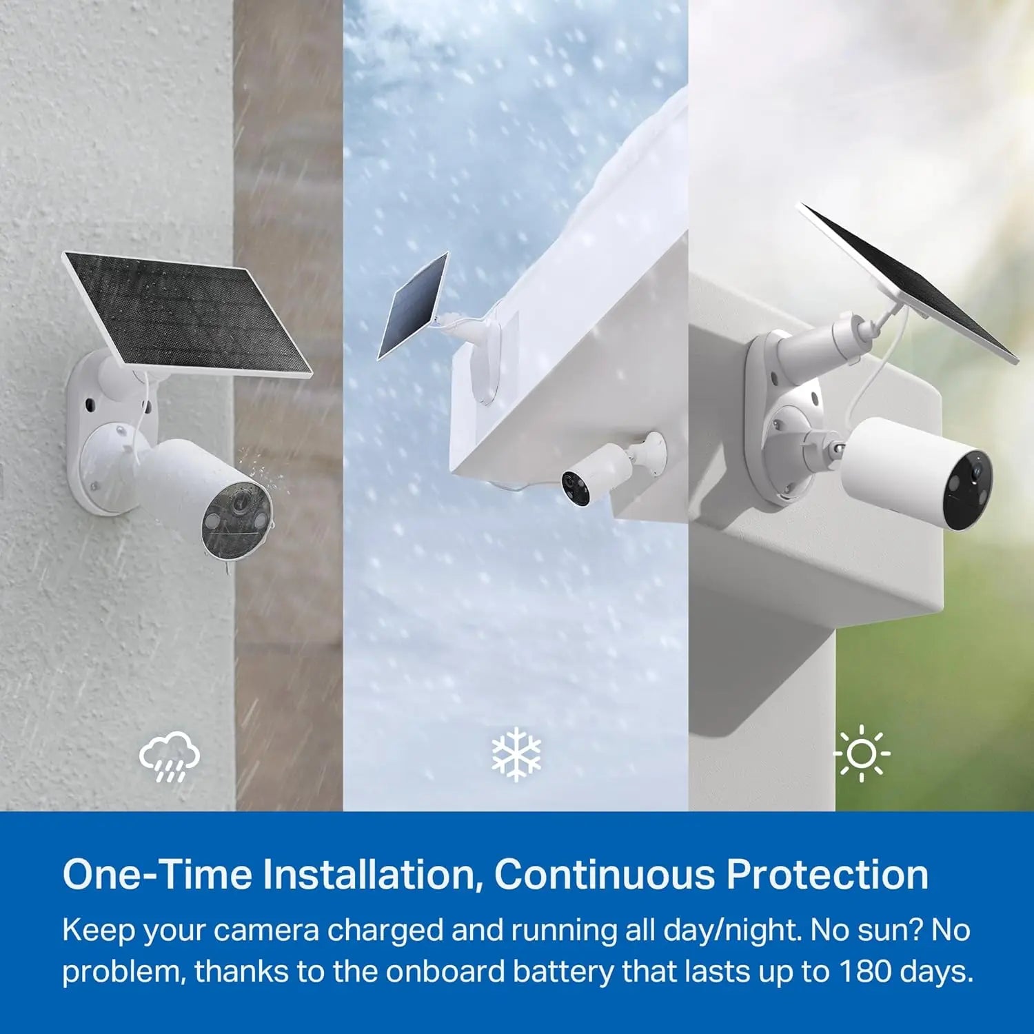 1080p Solar Security Camera Wireless Outdoor with Person Detection
