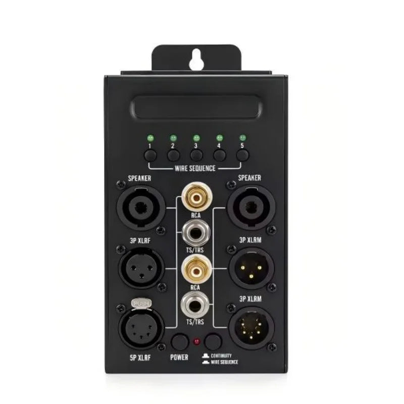 Scenelyd- og signalkabeltester