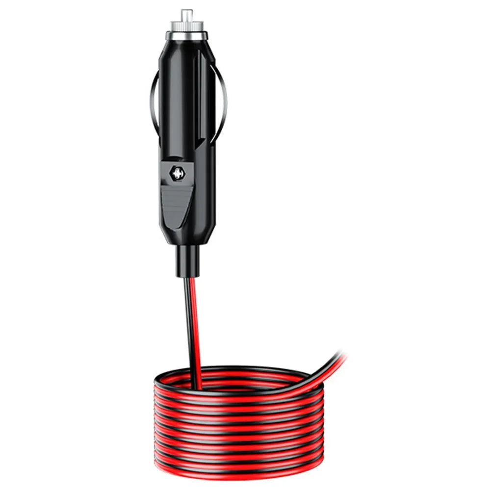 12V 24V Car Universal Cigarette Lighter Plug 20A Fused Male Connector with Wire High Temperature Resistance with Indicator Light