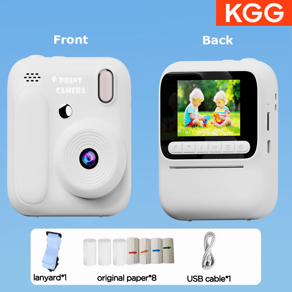 Kids Instant Color Printing Camera 32GB 1080P