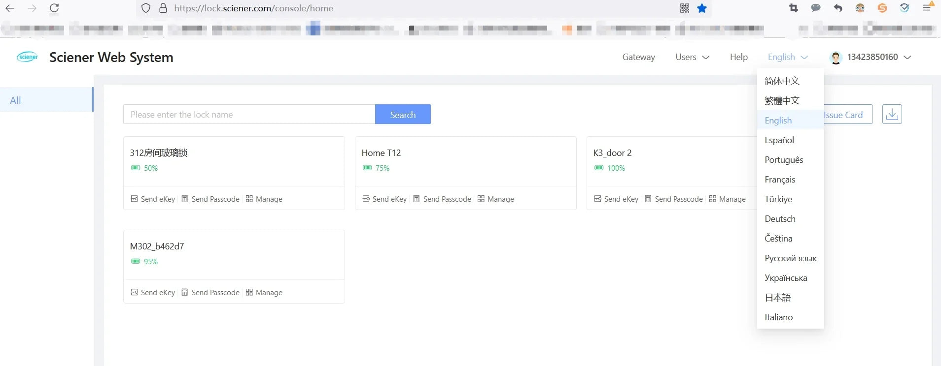 TTlock H3 Fingerprint Door Access Control System