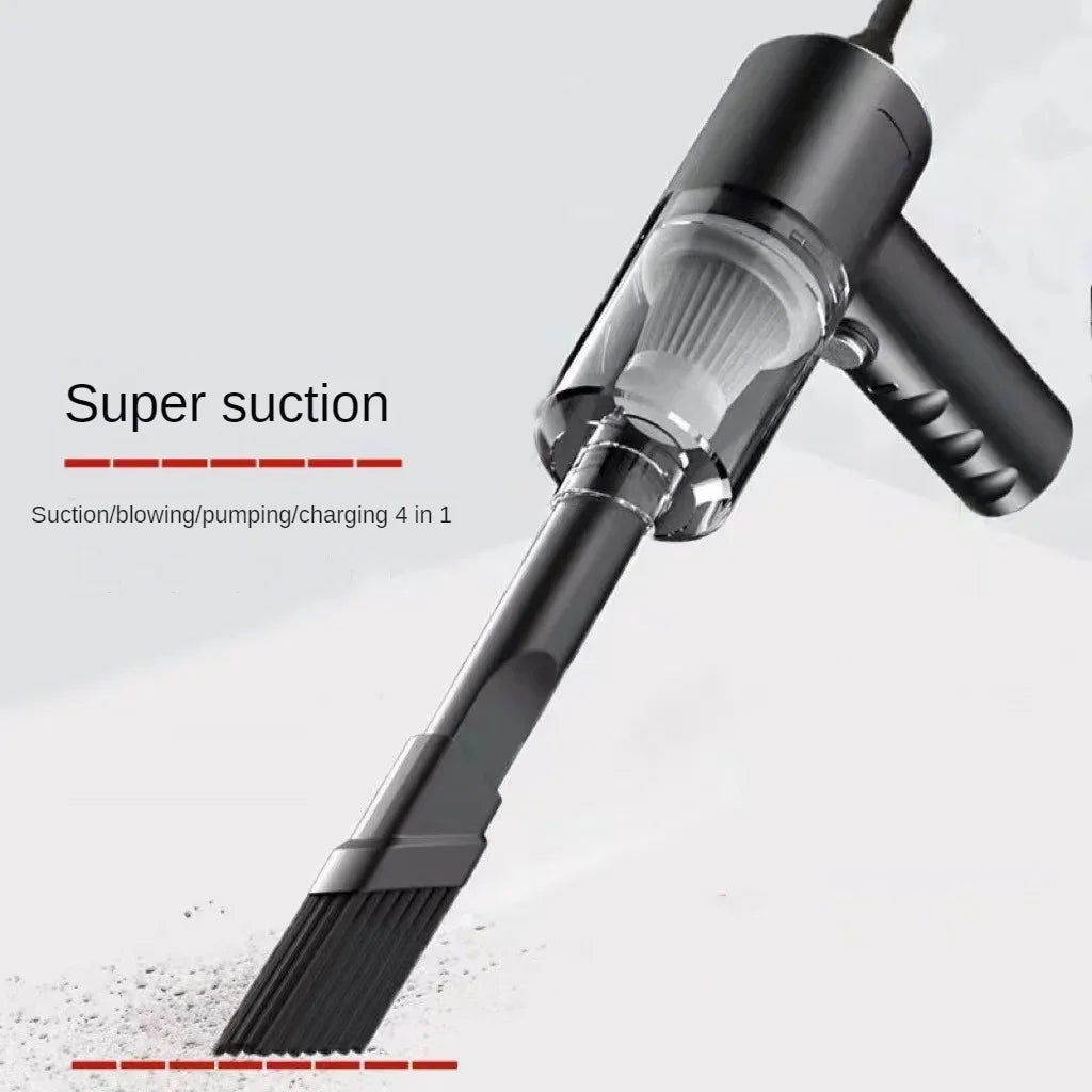 Handheld Car Vacuum with Blow Nozzle and Built-In 1200 mAh Battery