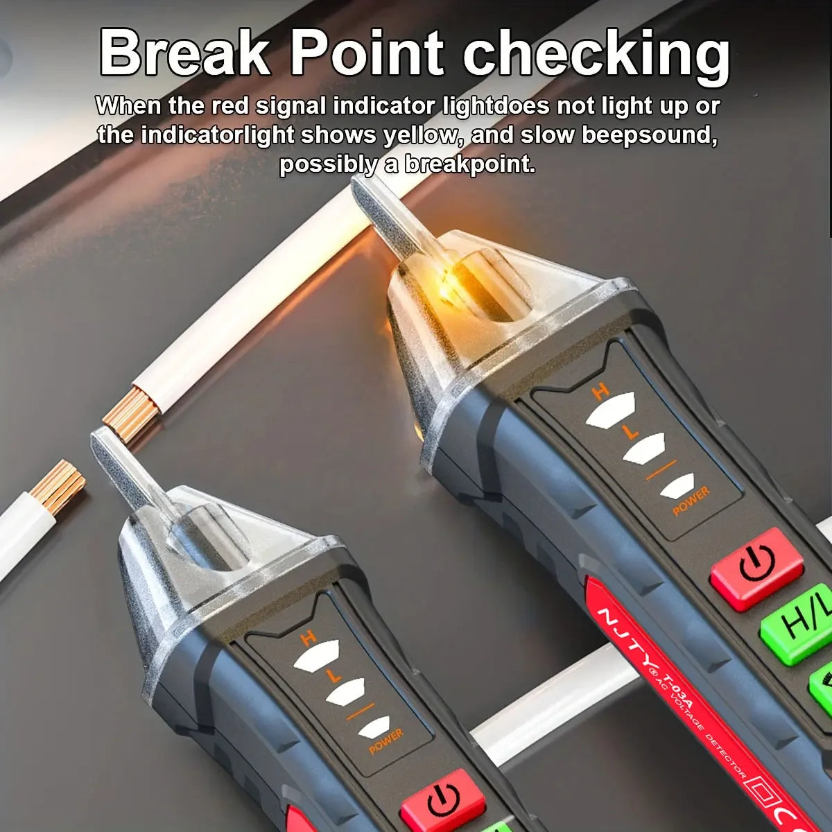 Non-contact Voltage Tester 12-1000V AC Pen Circuit Electric Indicator Wall Tool With Flashlight Buzzer
