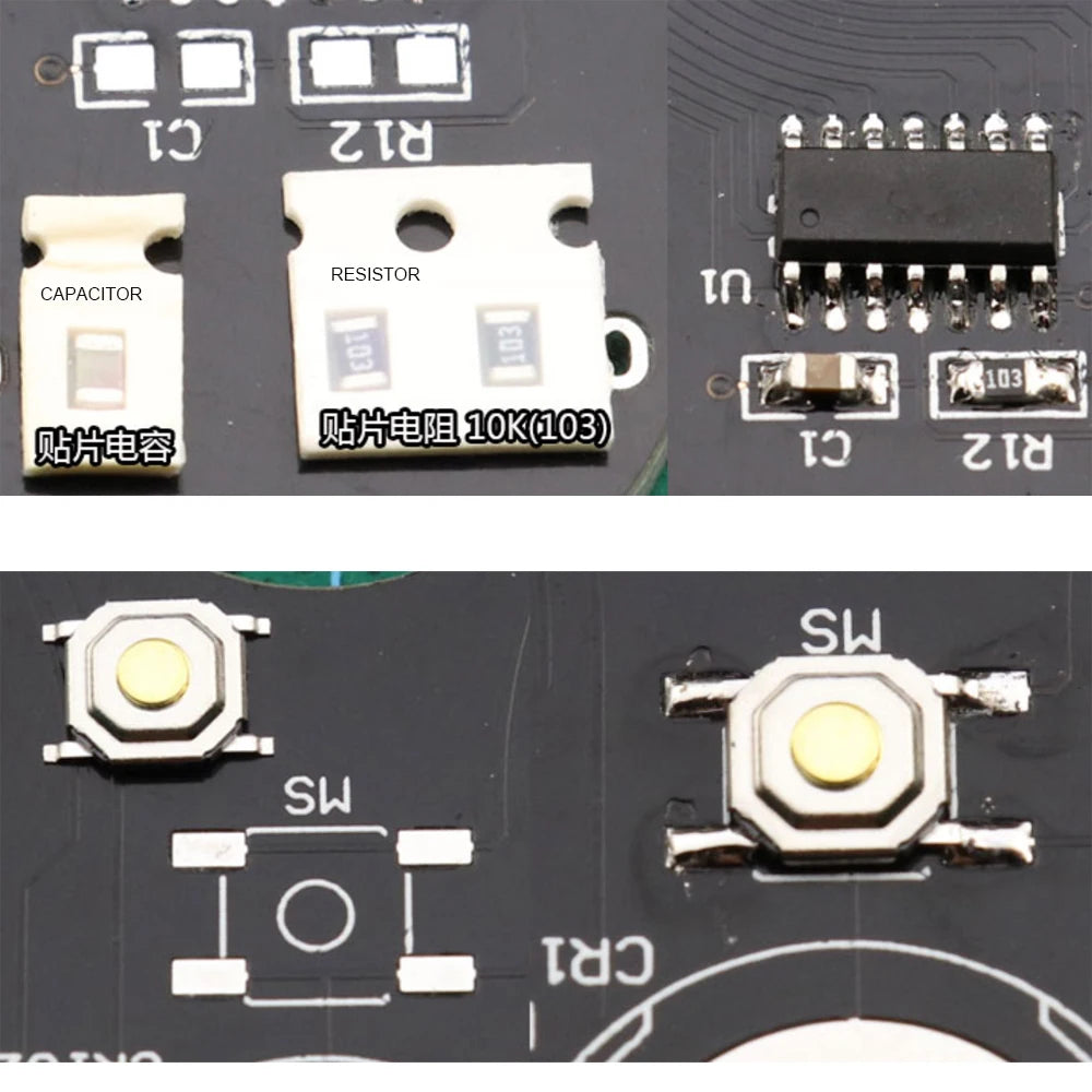 DIY LED Fingertip Gyro Kit 🌀