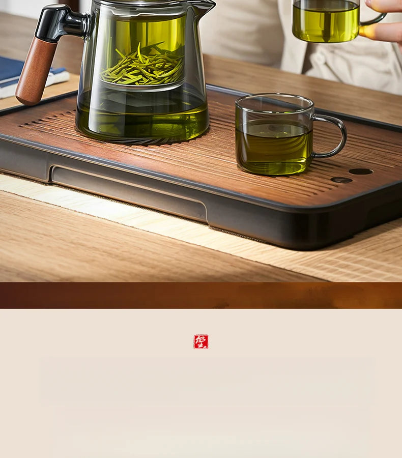 Tea Ceremony Culture Large Capacity Dividing Teacup Removable Glass Inner Tank Home Tea Water Separation Filter Teacup