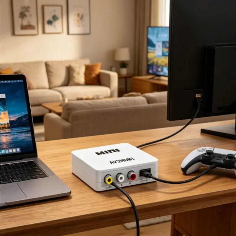 Convertitore audio e video da AV a HDMI