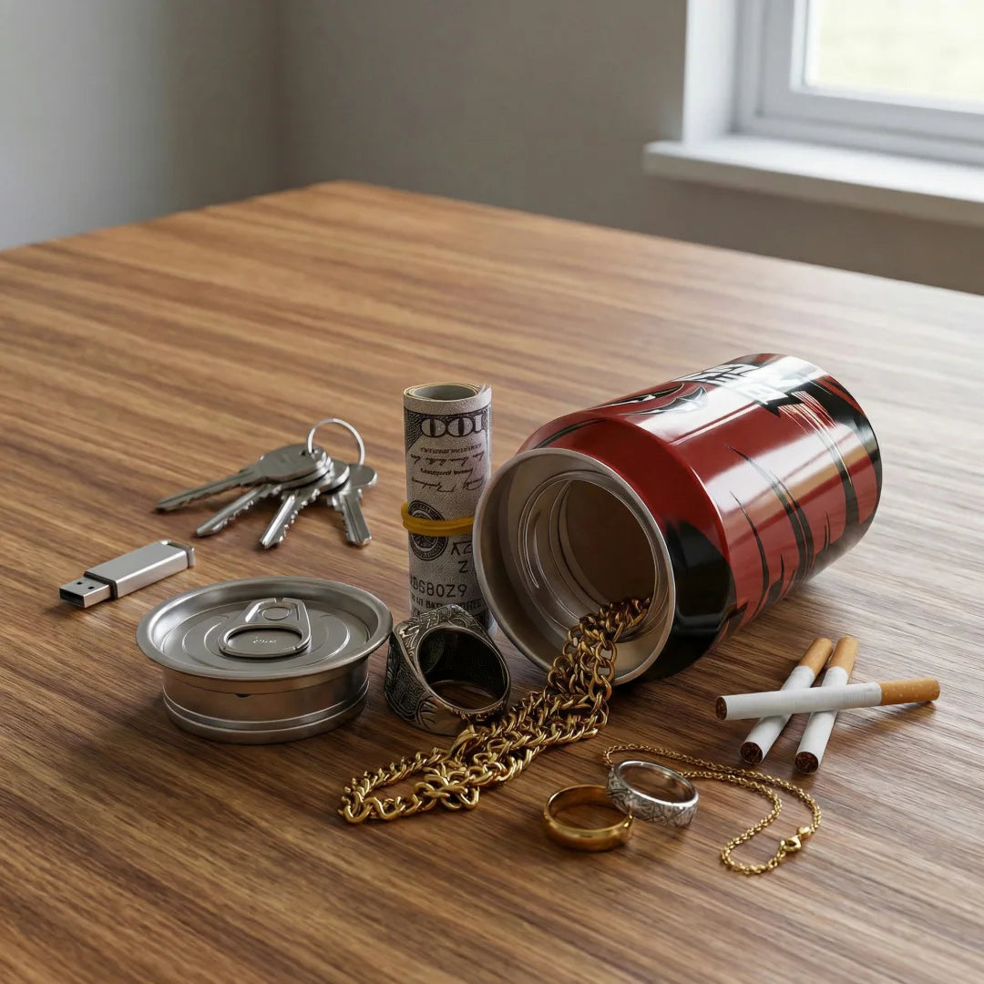 Hidden Safe Can for Cash Jewelry Pills – Discreet Storage Box