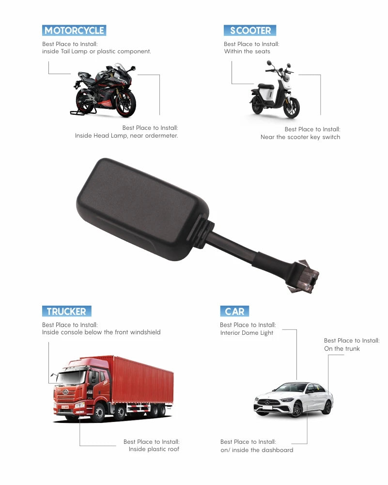TrackerKing EC08 2G GPS Tracker Car GPS tracker Realtime Tracking Locator Device GT06 Protocol Batter Than J14