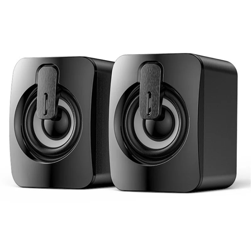 Compact Desktop Speakers with LED Lighting