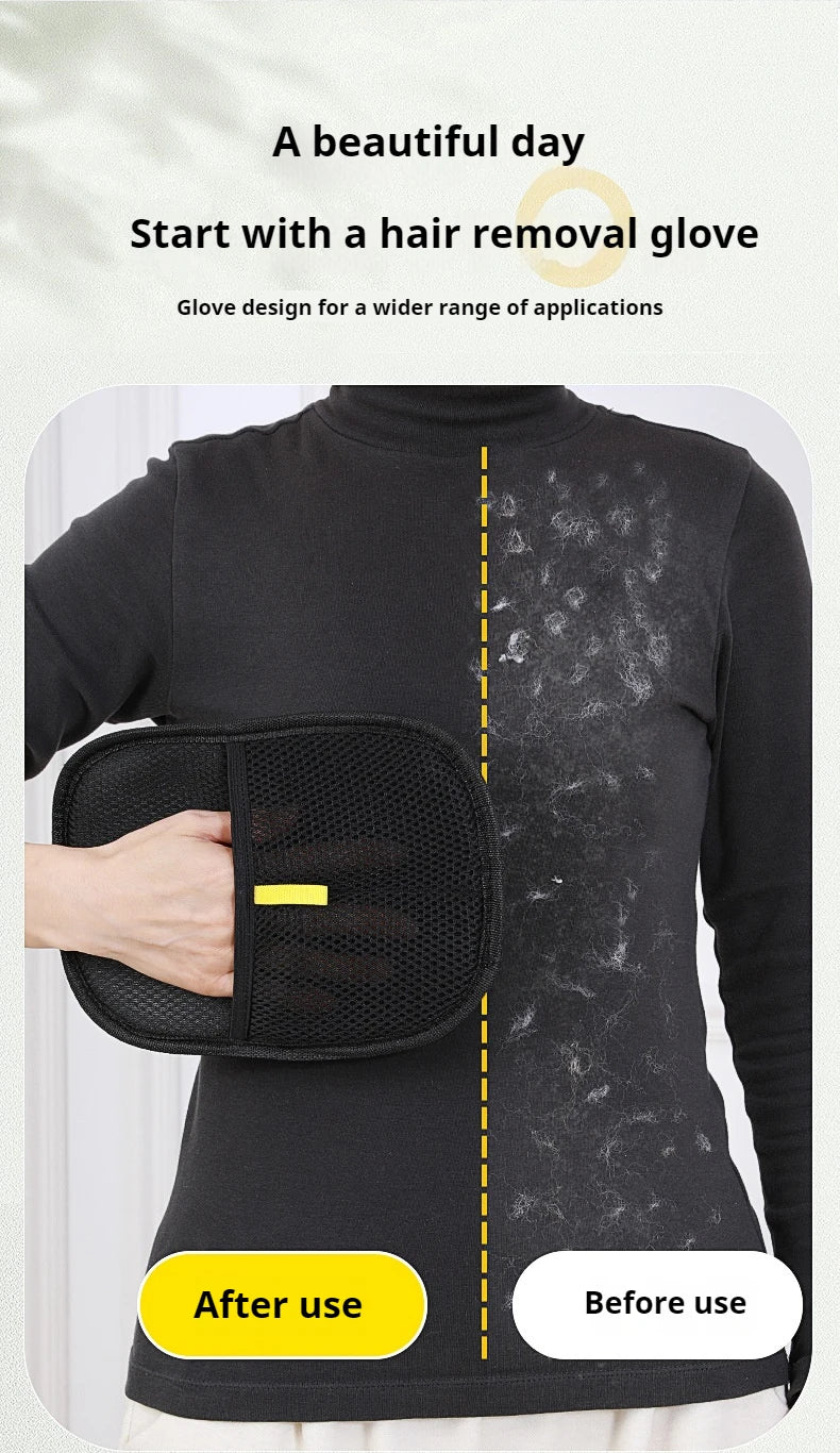 Pet hair glove removal Cat Grooming Reusable Electrostatic Dedusting Brush Dog Hair Remover for Couch Carpet Clothes Washable