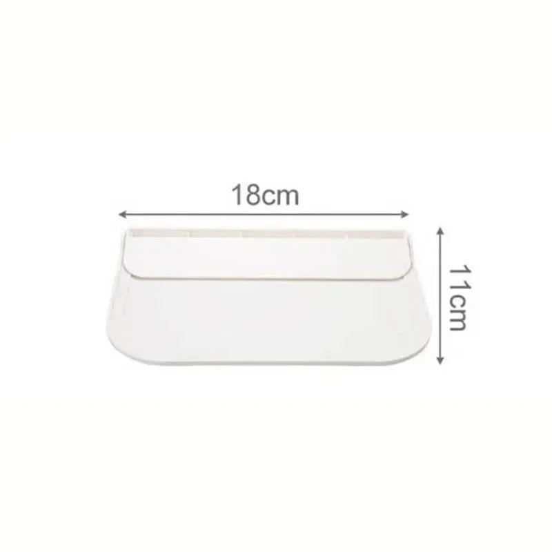 1pc Foldable Wall-mounted Shelf, For Bathroom, Toilet, Kitchen, Bedside, No Drilling Phone Storage, Wifi Router Storage