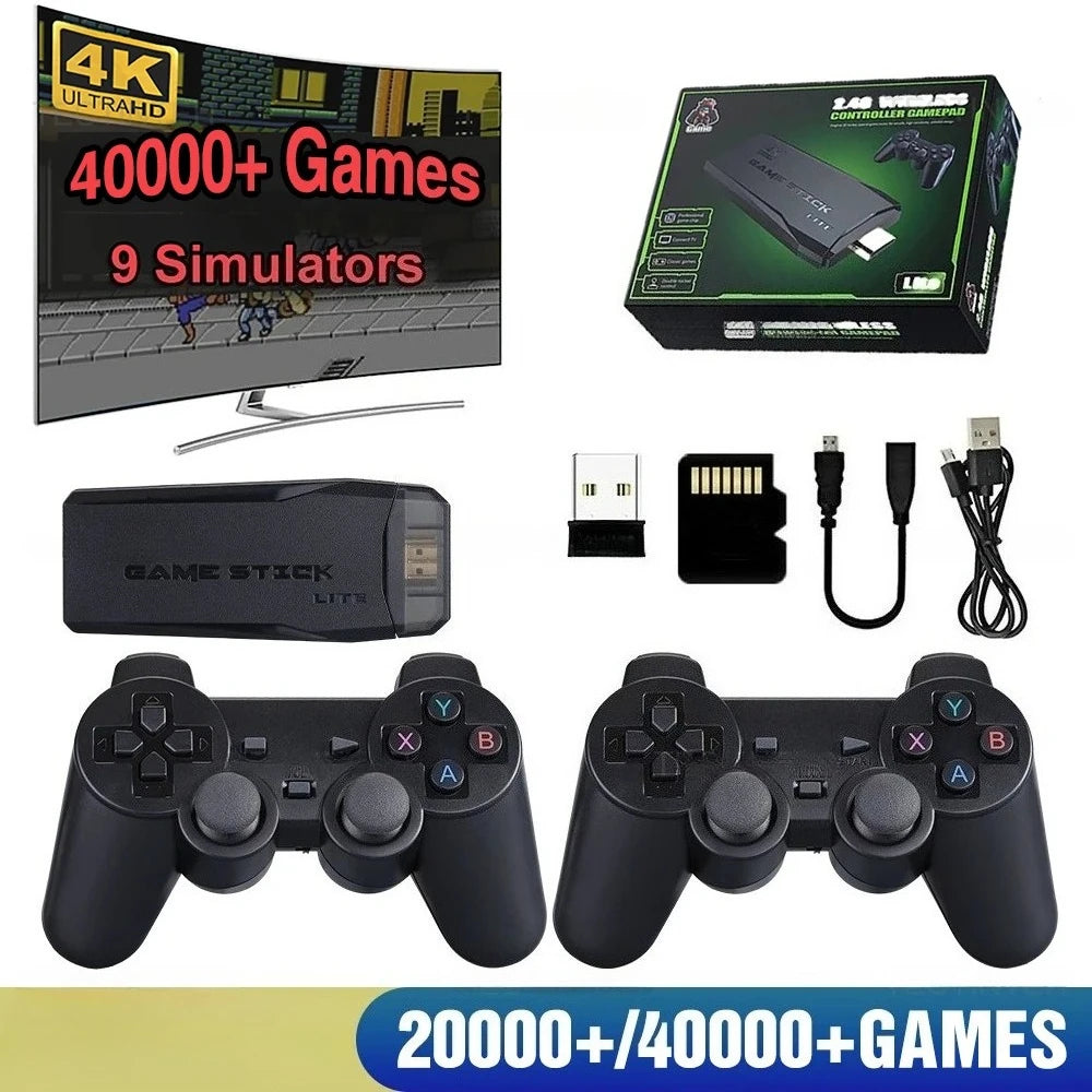 M8 4K Retro Game Console With Wireless Controllers