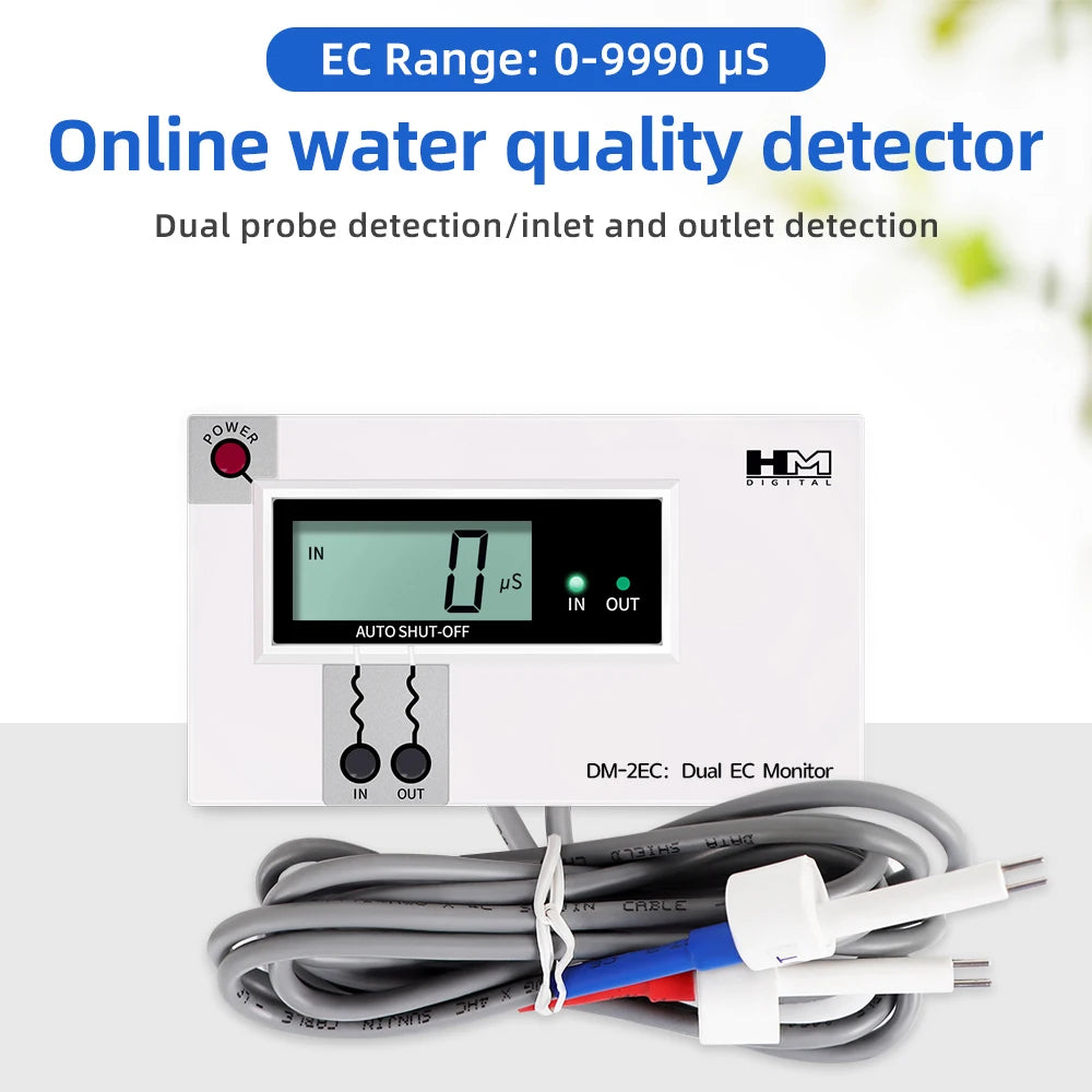 Inline TDS- en EC-watermonitoropties