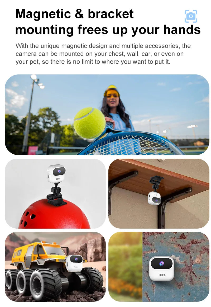 Mini 1080P WiFi Security Camera with Motion Alerts