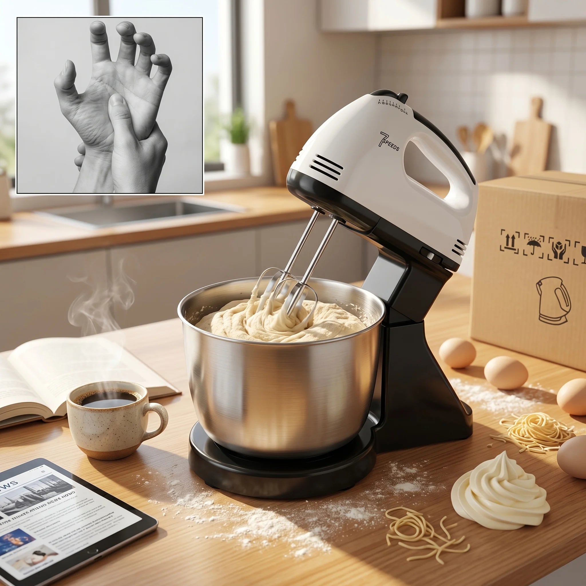 Electric Handheld Egg Beater Mixer