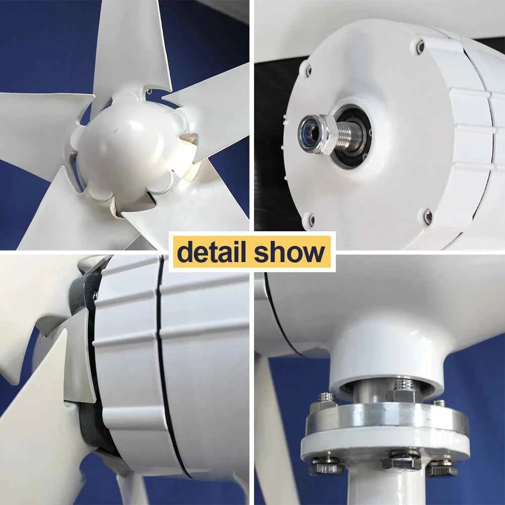 3000W Wind Turbine Generator with MPPT Controller for Off-Grid Home System