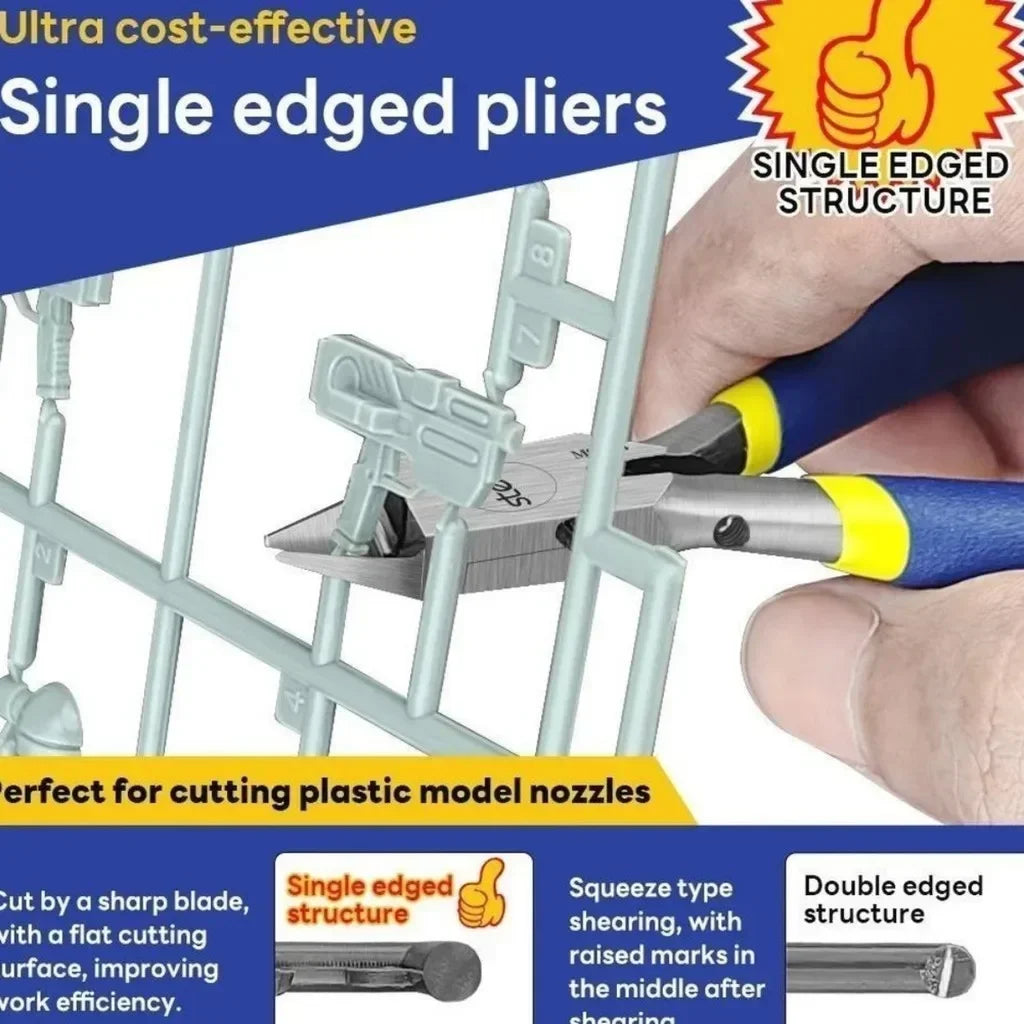 Single Edge Plastic Nippers for Model Kits Precision Cutting Tool