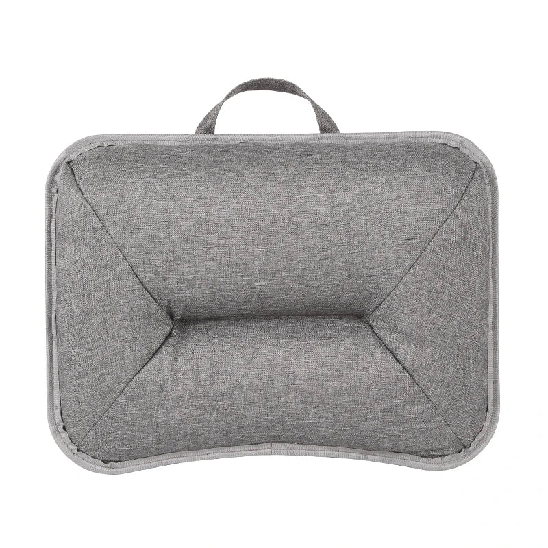 Cushioned Laptop Lap Desk with Wood Surface & Built-In Mouse Pad