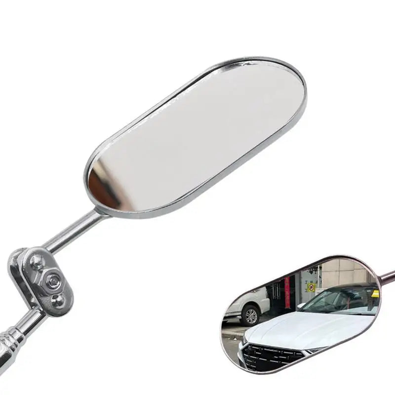 Telescopic Inspection Mirror with Adjustable Head