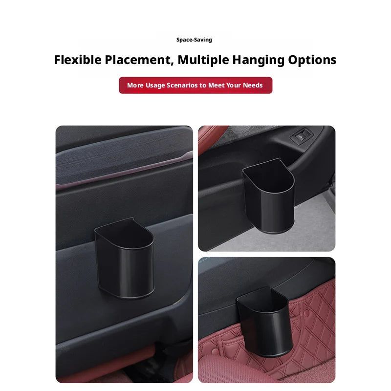 SEAMETAL Universal Car Door Cup Holder Box Extra Large Opening Multi-Functional Back Clip Storage Bucket Waterproof & Leakproof