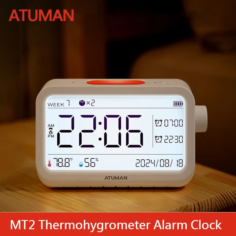 MT2 Thermometer-Hygrometer Alarm Clock